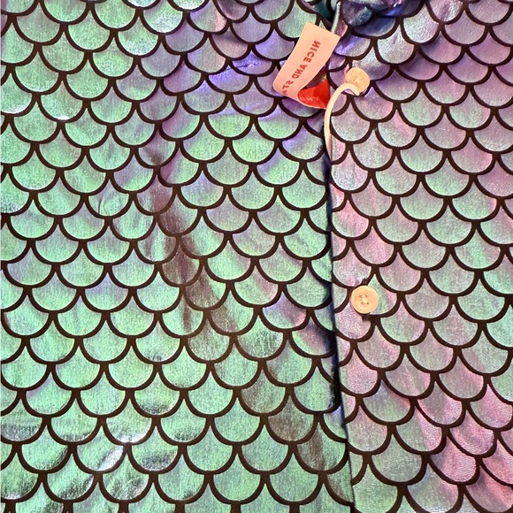 Oppo Men's Shimmering Fancy Fish Disco Button-Down Shirt Size 3xl, 18.7 Neck - Picture 11 of 16